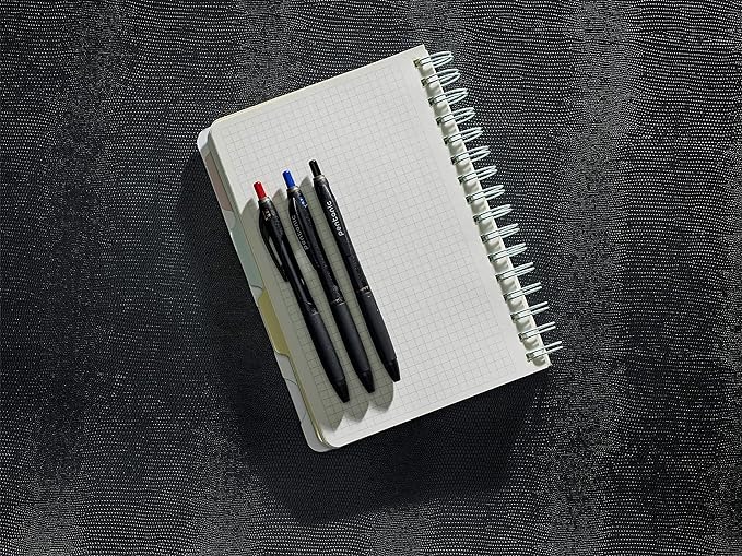 Pentonic BR-T Retractable Ballpoint Pens, 12 Count, Blue Ink, 0.7 mm Fine Point, Smooth Writing For Journaling, Office & School (PEN12123)