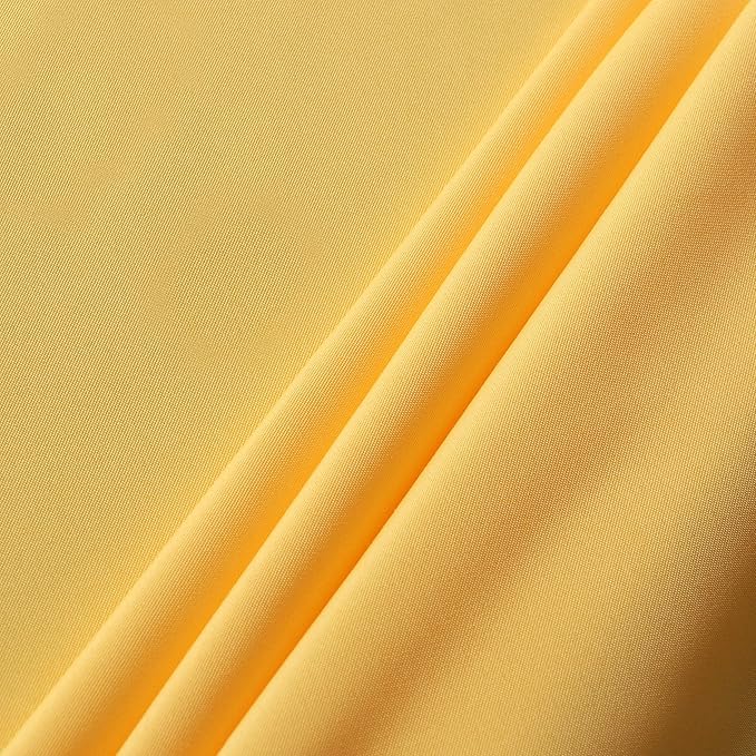 sancua Rectangle Tablecloth - 54 x 108 Inch - Stain and Wrinkle Resistant Washable Polyester Table Cloth, Decorative Fabric Table Cover for Dining Tables, Buffet Parties and Camping, Yellow